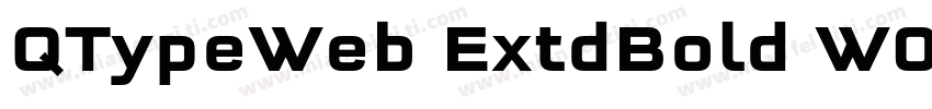 QTypeWeb ExtdBold W03 Regular字体转换